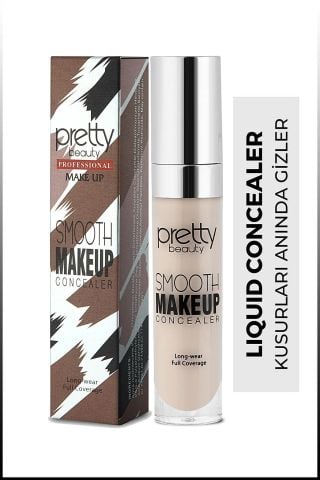 Pretty Beauty Likit Fırçalı Açık Göz Altı Kapatıcısı Concealer No:1