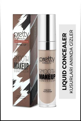 Pretty Beauty Likit Fırçalı Koyu Göz Altı Kapatıcısı Concealer No:3