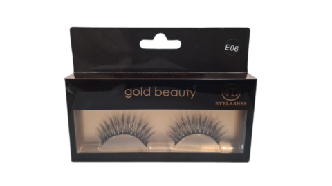 Gold Beauty 4D Takma Kirpik E06 Kolay Uygulanabilir İpek Takma Kirpik