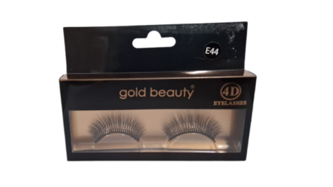 Gold Beauty 4D Takma Kirpik E44 Kolay Uygulanabilir İpek Takma Kirpik