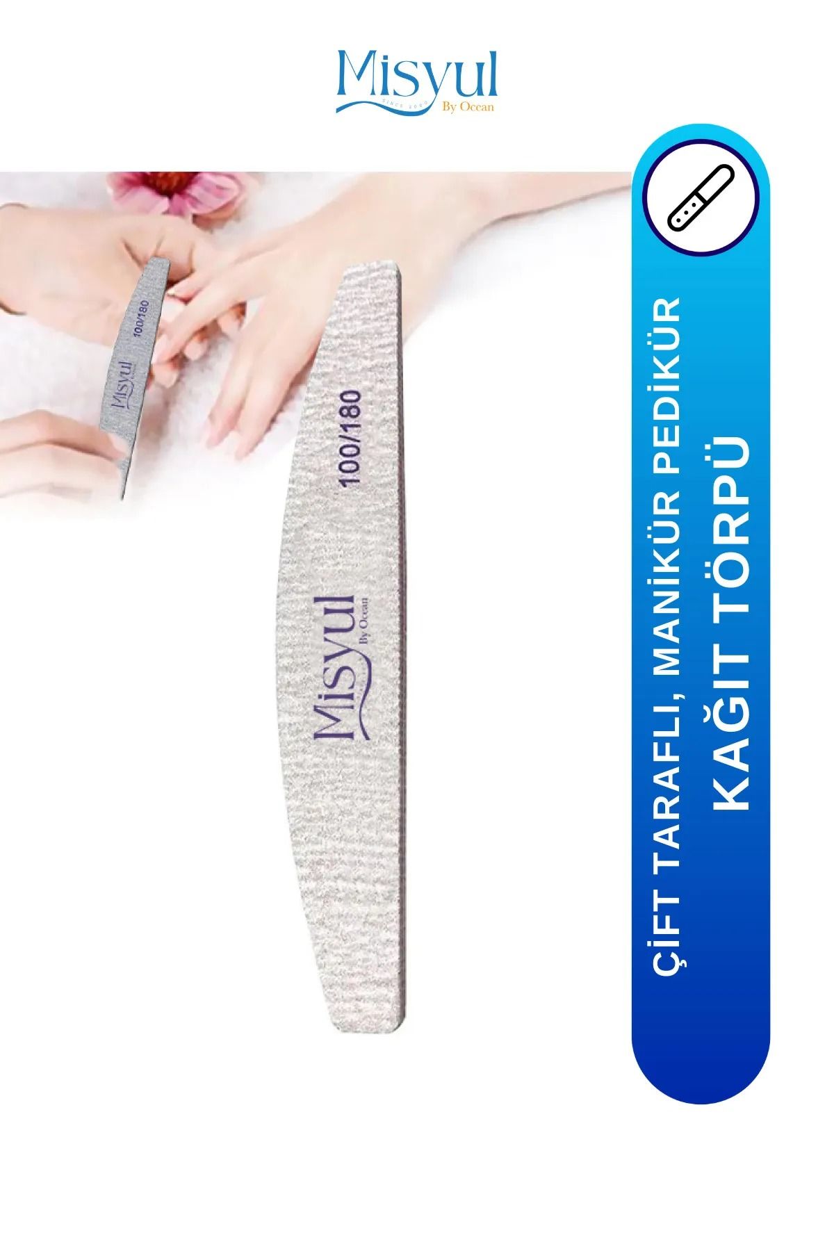 Ocean Solingen Kağıt Törpü, Manikür Ve Pedikür İçin Çift Taraflı Tırnak Törpüsü Misyul 282