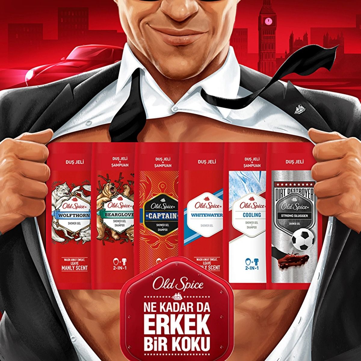 Old Spice Cooling Duş Jeli & Şampuan 400 ml