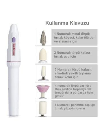 Dempower Elektrikli Manikür Pedikür Tırnak Törpü Aleti DP-83