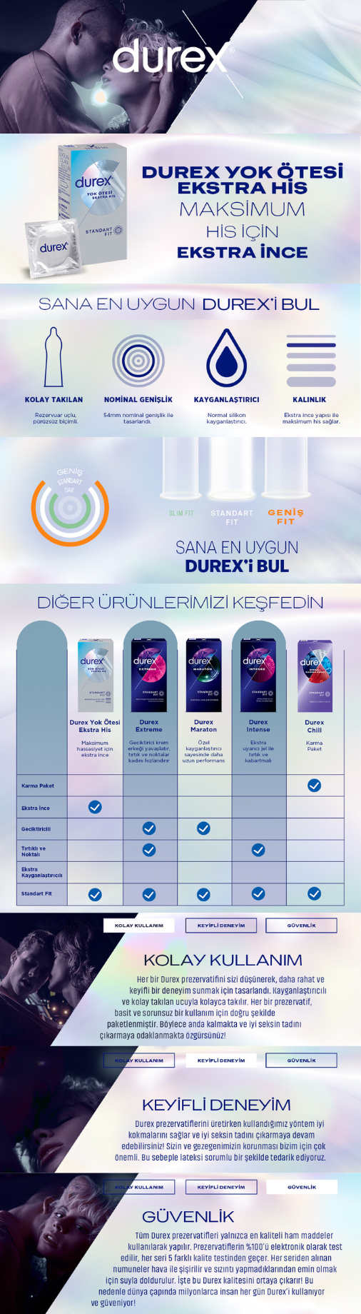 Durex Yok Ötesi Ekstra His Prezervatif 10 Adet