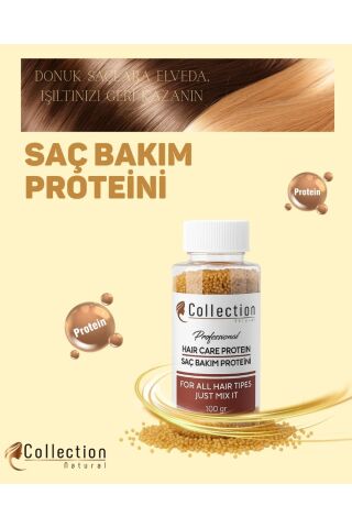 Collection naturel Saç Bakım Proteini Dökülmelere / Yıpranmalara Karşı Profesyonel Saç Bakımı 100gr.
