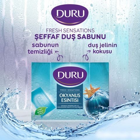 Duru Fresh Sensations Okyanus Esintisi Duş Sabunu 4x150 Gr