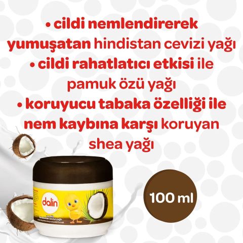 Dalin Hindistan Cevizi Yağı Vazelin 100ml