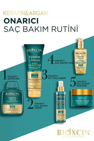 Bioxcin Keratin & Argan Onarıcı Saç Bakım Maskesi 225 ml