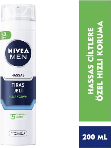 Nivea Men 200 ml Hassas Tıraş Jeli
