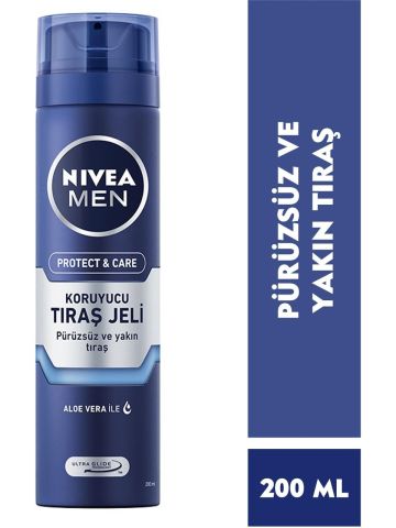 Nivea Men Protect And Care Koruyucu Tıraş Jeli 200 ml