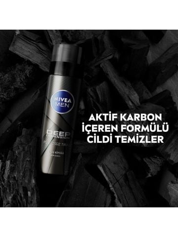 Nivea Men Deep Dimension Tıraş Köpüğü Pürüzsüz Tıraş 200 ml