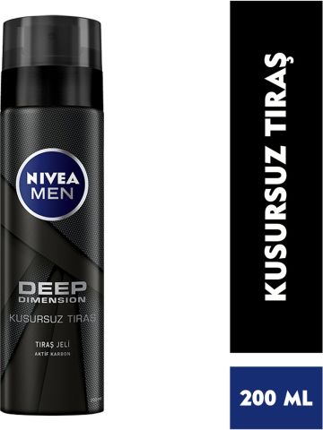 NIVEA Men Erkek Tıraş Jeli Deep Dimension 200ml