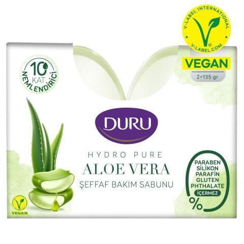Duru Hydro Pure Aloe Vera Şeffaf Bakım Sabunu 2x135 Gr