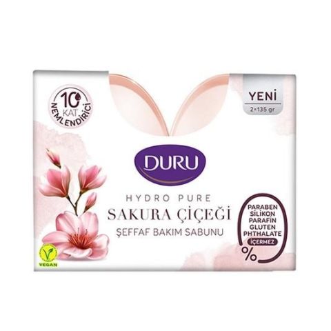 Duru Hydro Pure Sakura Çiçeği Sabunu 2x135 gr