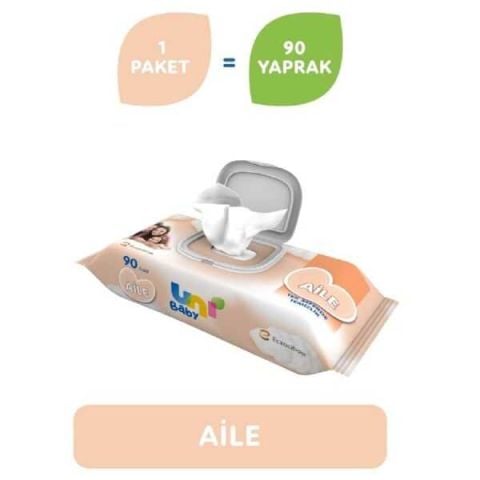 Uni Baby Aile 90 Lı Islak Mendil