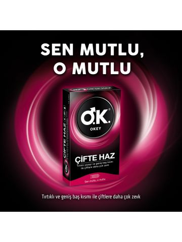 Okey Çifte Haz Prezervatif 10 adet
