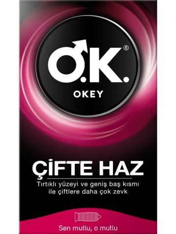 Okey Çifte Haz Prezervatif 10 adet