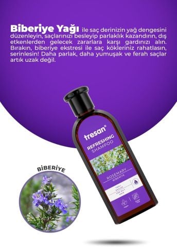 Tresan Biberiye Canlandırıcı Bakım Şampuanı 300Ml