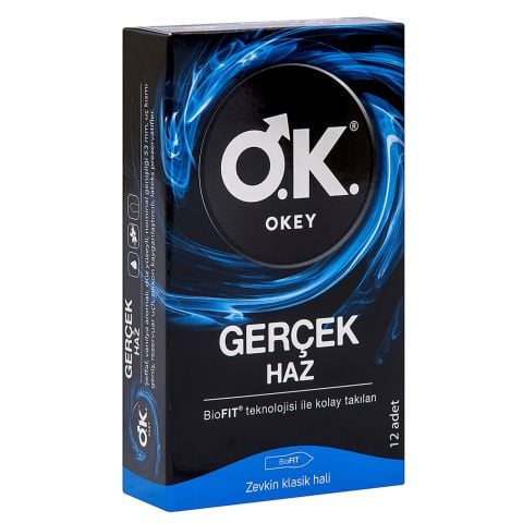 OKEY PREZERVATİF GERÇEK HAZ 12Lİ
