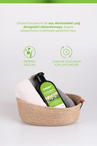 Tresan 6 Bitki Özlü Kepek Karşıtı Bakım Şampuanı 300 mL