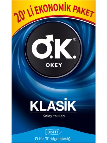 Okey Klasik Prezervatif 20li