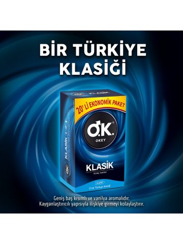 Okey Klasik Prezervatif 20li