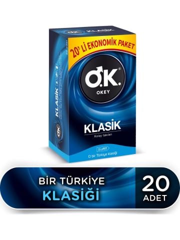 Okey Klasik Prezervatif 20li