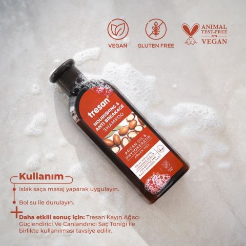 Tresan Argan Yağlı Besleyici ve Kırılma Karşıtı Bakım Şampuanı 300 ml