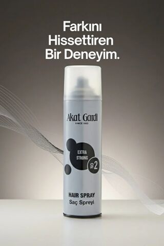 Akat Gardi Saç Spreyi Extra Storng 180Ml Gri No:2