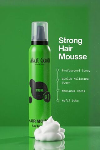 Akat Gardi Saç Köpüğü Strong 200Ml Yeşil No:1