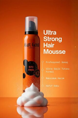 Akat Gardi Saç Köpüğü Ultra Strong 200Ml Turuncu No:3