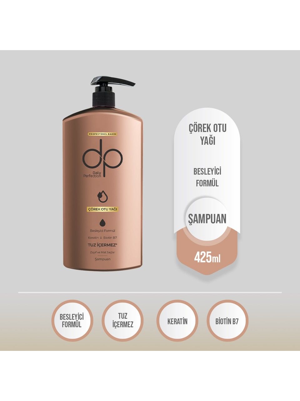 Dp Daily Perfection Çörek Otu Yağı Şampuan 425ml