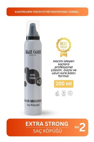 Akat Gardi Saç Köpüğü Extra Strong 200Ml Gri No:2