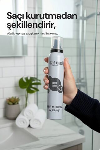 Akat Gardi Saç Köpüğü Extra Strong 200Ml Gri No:2