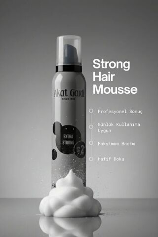 Akat Gardi Saç Köpüğü Extra Strong 200Ml Gri No:2
