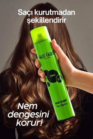 Akat Gardi Saç Spreyi Strong 400Ml Yeşil No:1