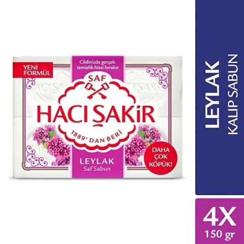 Hacı Şakir Leylak Banyo Sabunu 4x150 Gr