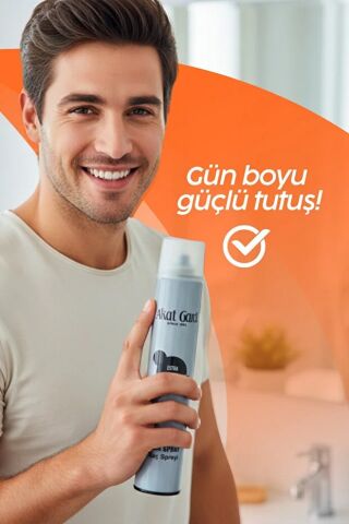 Akat Gardi Saç Spreyi Extra Strong 400Ml Gri No:2