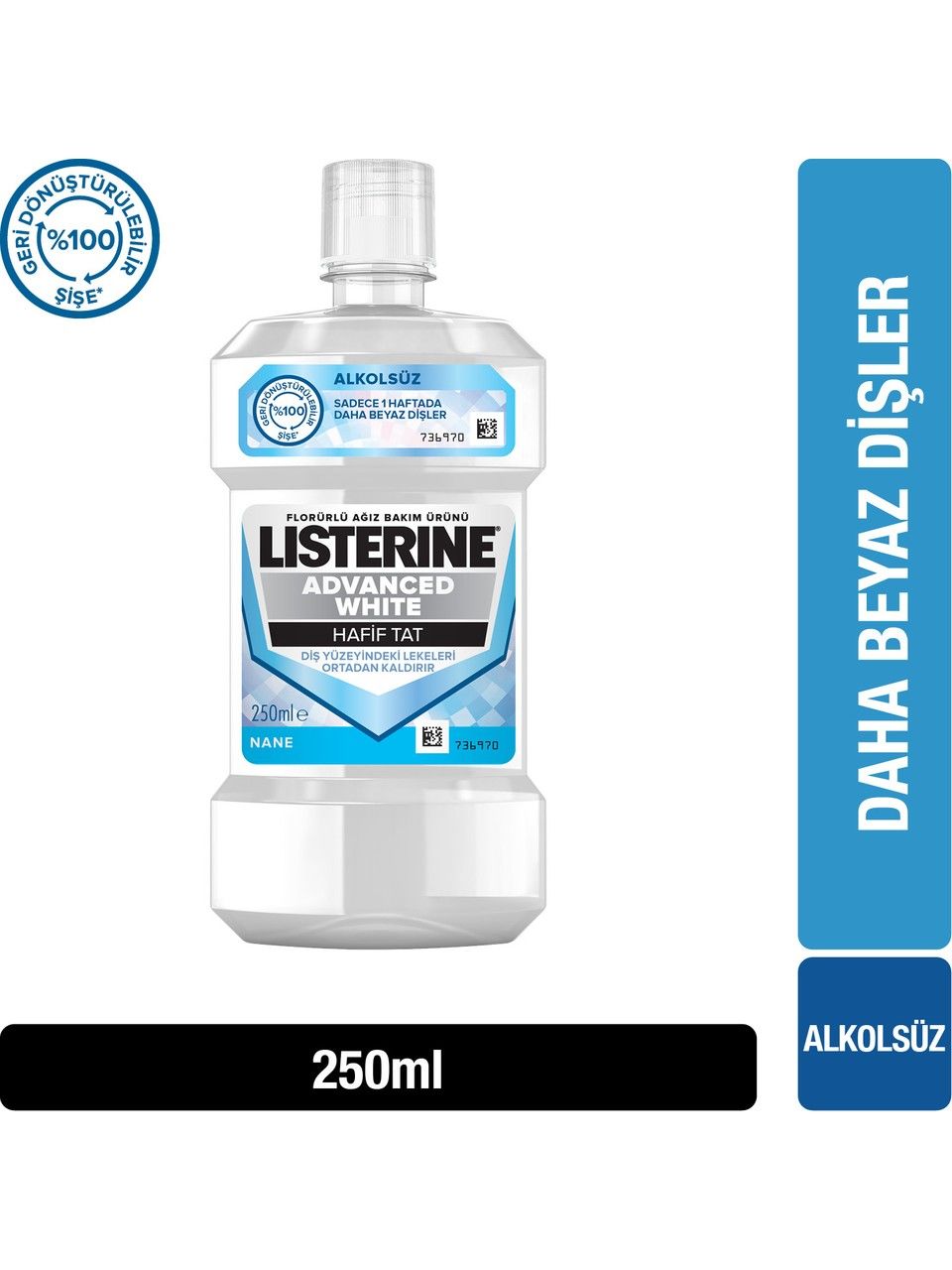 Listerine Advanced White Ağız Çalkalama Suyu 250 ml