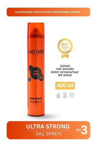 Akat Gardi Saç Spreyi Ultra Storng 400Ml Turuncu No:3