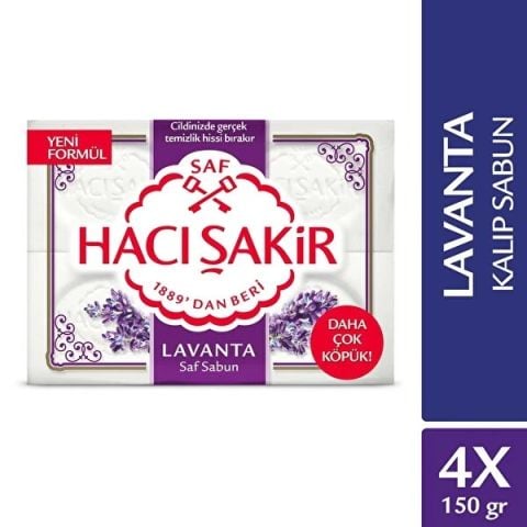 Hacı Şakir Lavanta Banyo Sabunu 4x150 Gr