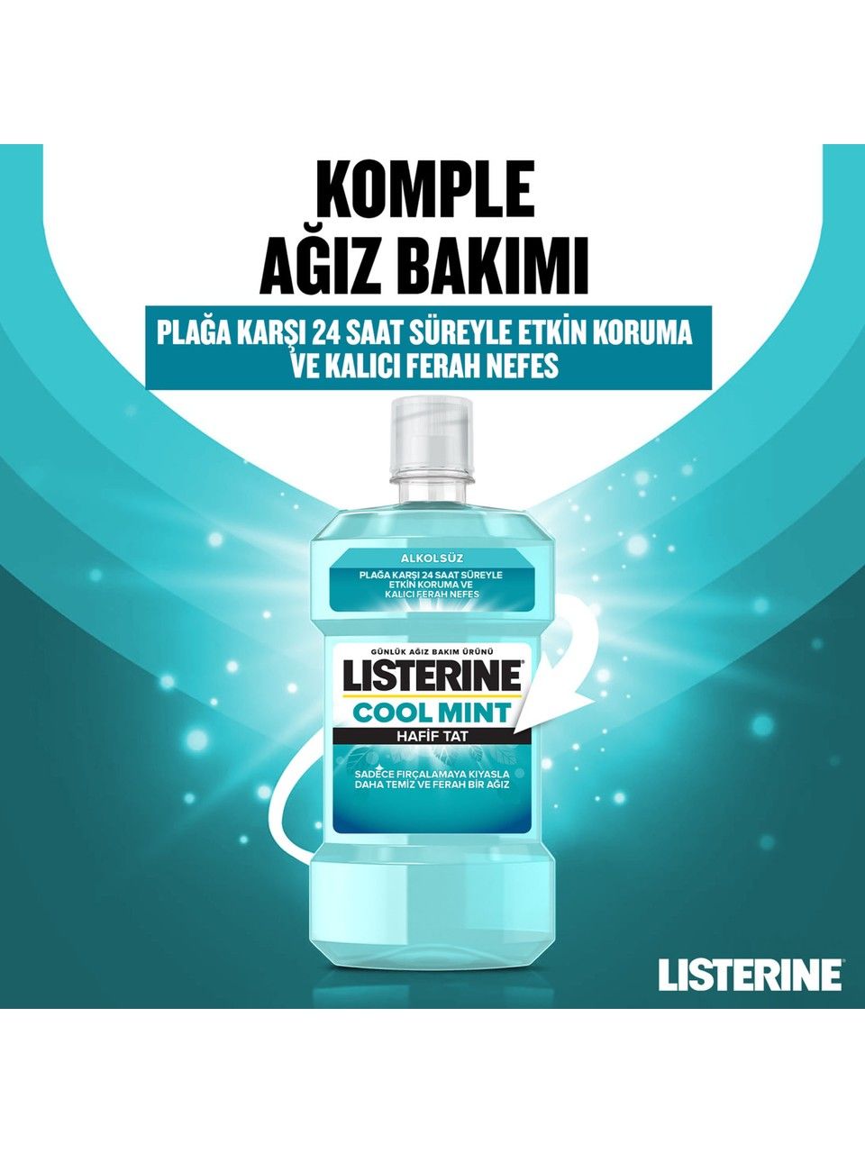 Listerine Cool Mint Hafif Tat Ağız Bakım Ürünü 250 ml