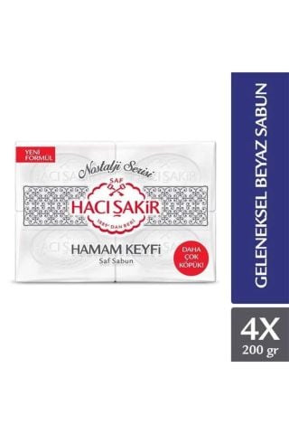 Hacı Şakir Hamam Keyfi Saf Sabun 4x200 Gr