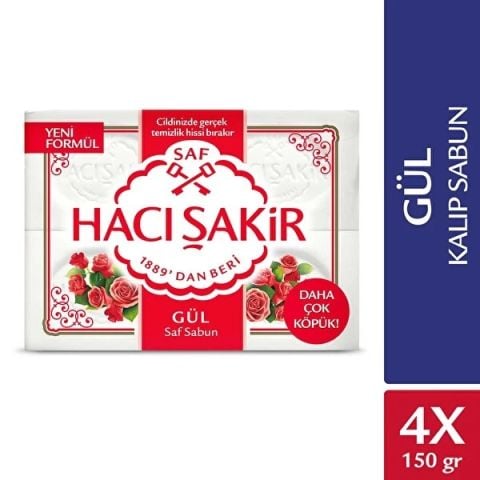 Hacı Şakir Hacı Şakir Banyo Sabunu 4X150 Gr Gül