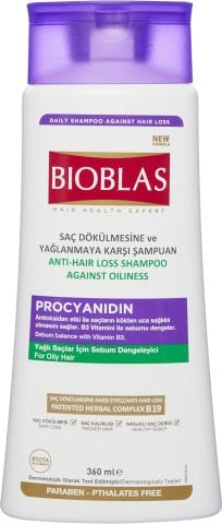 Bioblas Procyanidin Saç Dökülmesi Karşıtı ve Yağlanmaya Karşı Şampuan 360ml