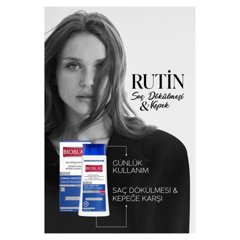 Bioblas Çinko + Mentol Saç Dökülmesi ve Kepeğe Karşı Şampuan 360 ml