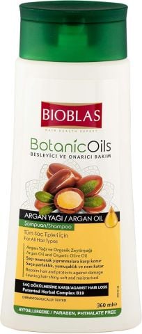 Bioblas Botanic Oils Argan Yağlı Saç Dökülmesine Karşı Şampuan 360 ml