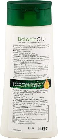 Bioblas Botanic Oils Argan Yağlı Saç Dökülmesine Karşı Şampuan 360 ml
