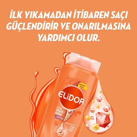 Elidor Anında Onarıcı Bakım Superblend Şampuan 200 ml Seyehat Boy