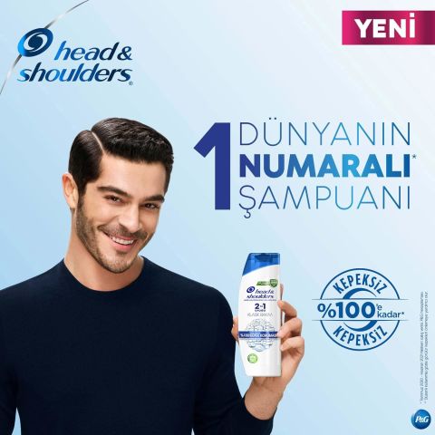 Head&Shoulders Mentol Ferahlığı 2'si 1 Arada Şampuan 180 ml Seyehat Boy
